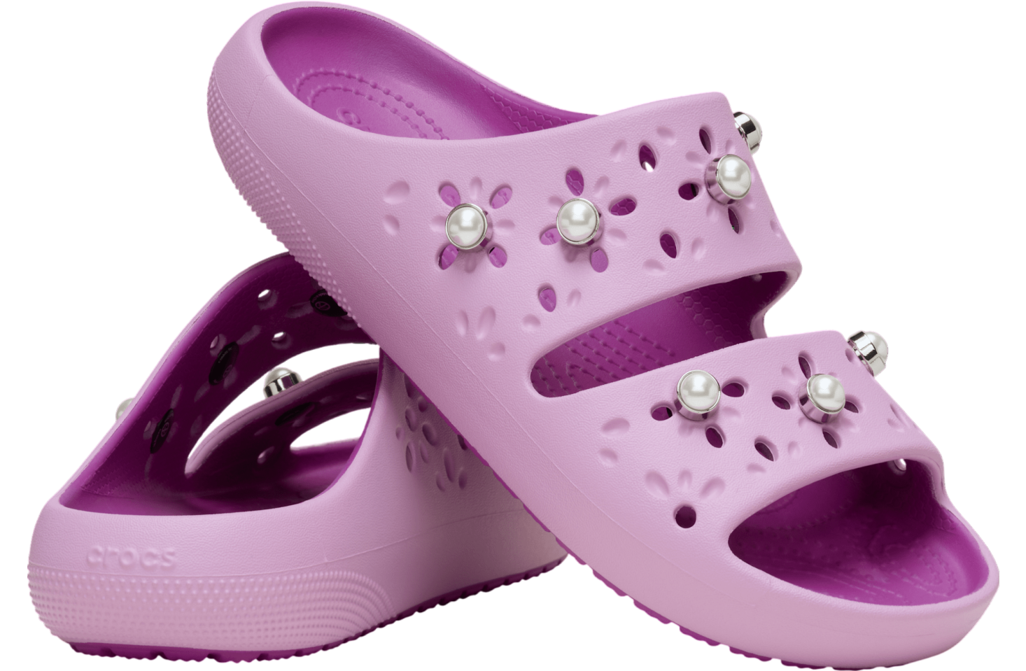 Crocs Classic Floral Cutout Elevated Sandal 2.0 Hydrangea