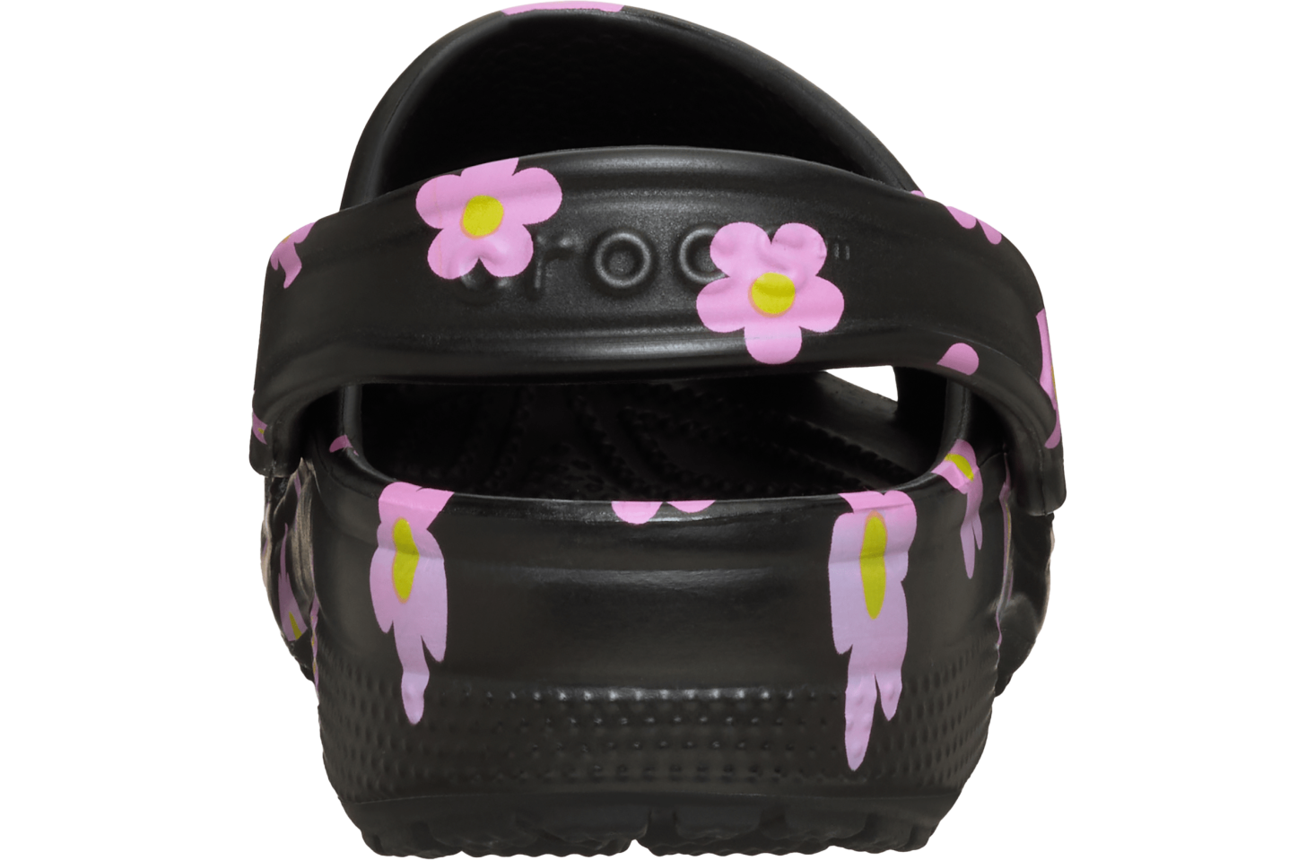 Crocs Classic Flower Clog GS Black