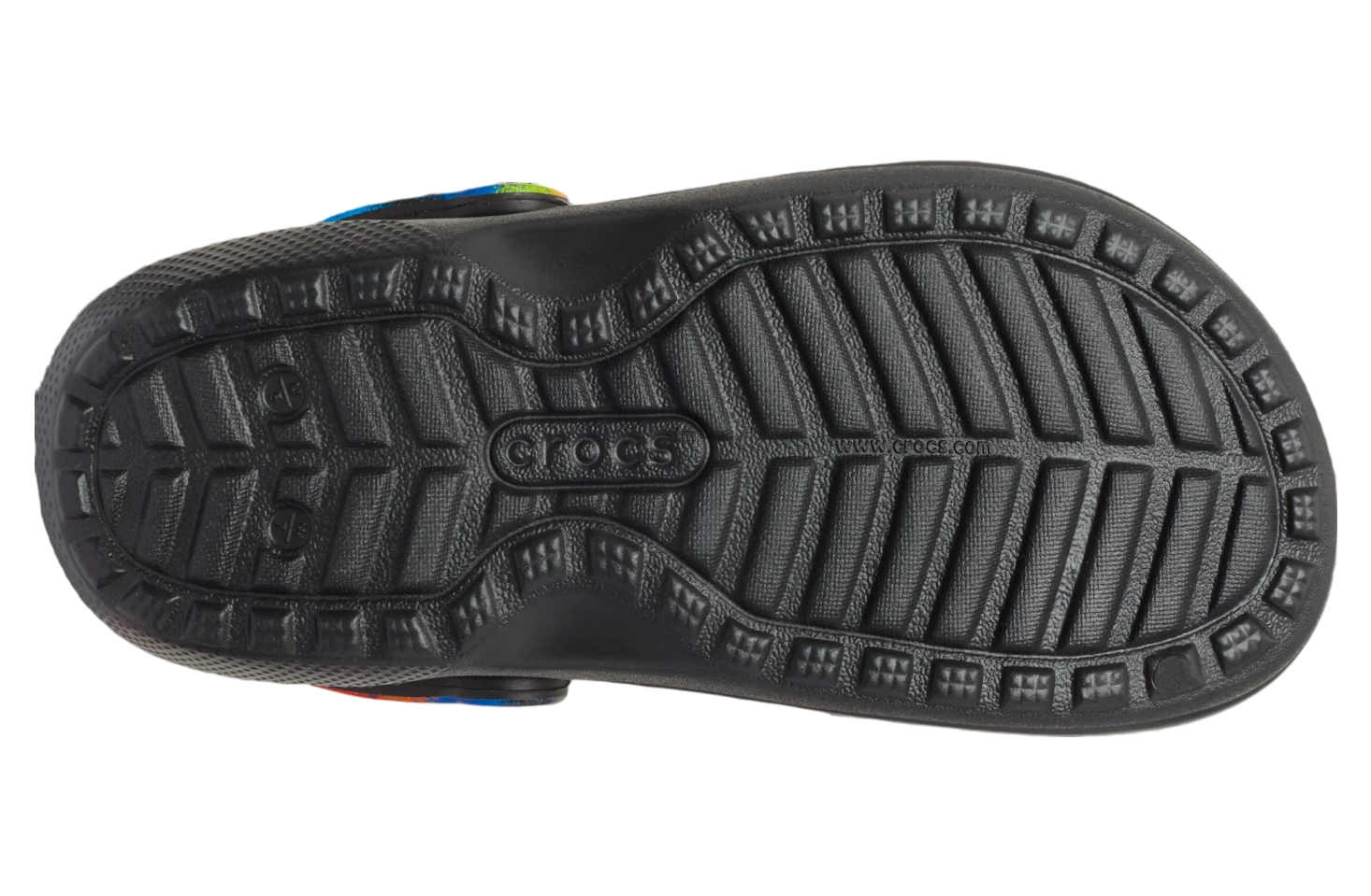 Crocs Classic Fur Lined Spray Dye Clog Black / Multi