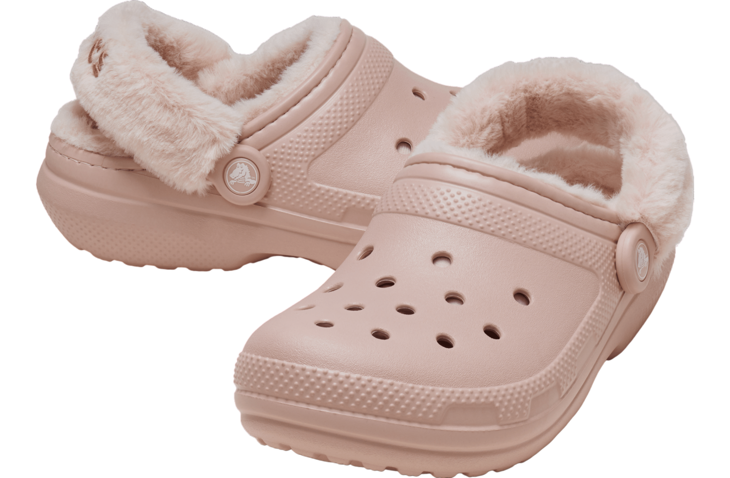 Crocs Classic Fuzz Lined Clog Pink Clay