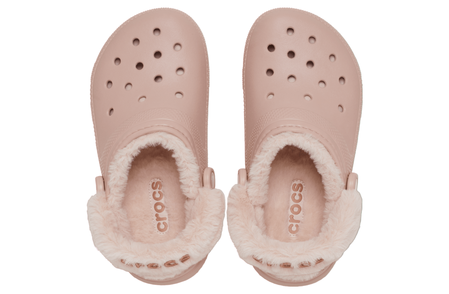 Crocs Classic Fuzz Lined Clog Pink Clay