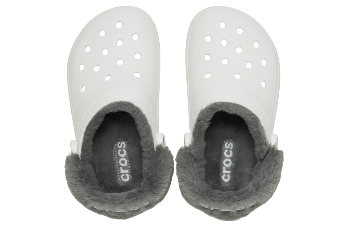 Crocs Classic Fuzz Lined Clog White