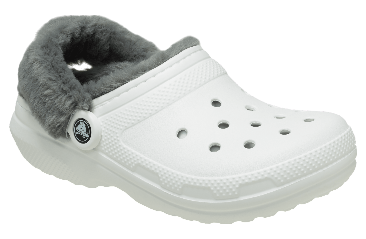 Classic fuzz lined crocs white online