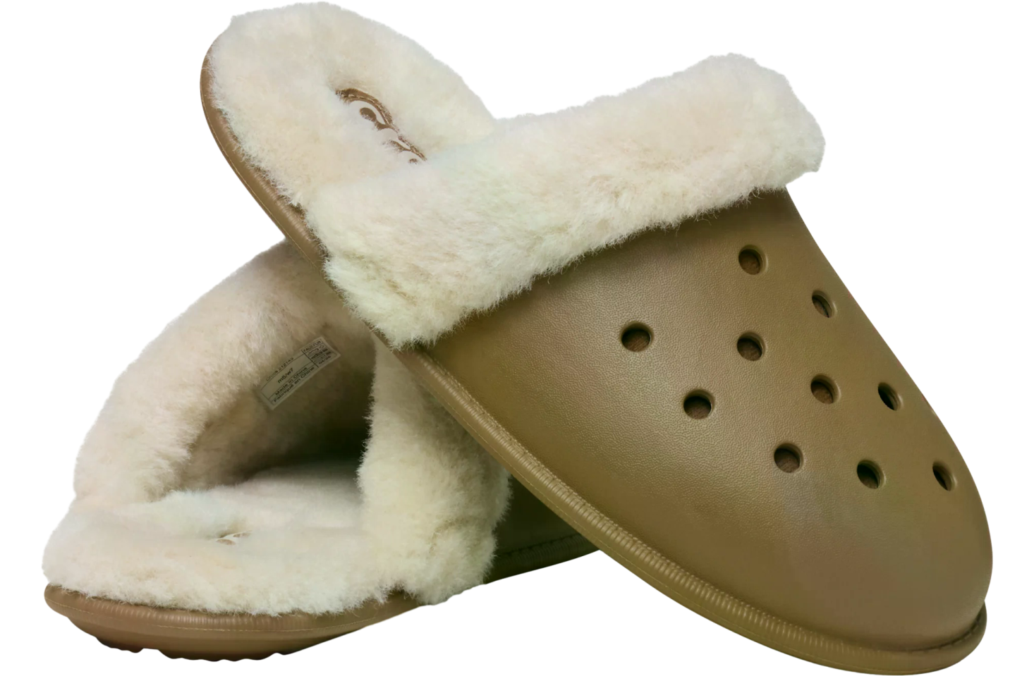 Crocs Classic Fuzz Scuff Sepia
