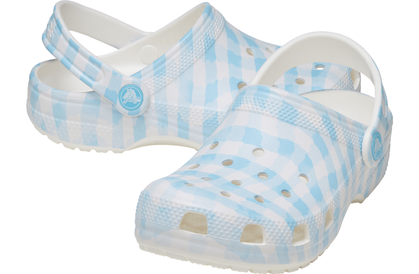 Crocs Classic Gingham Clog White / Blue