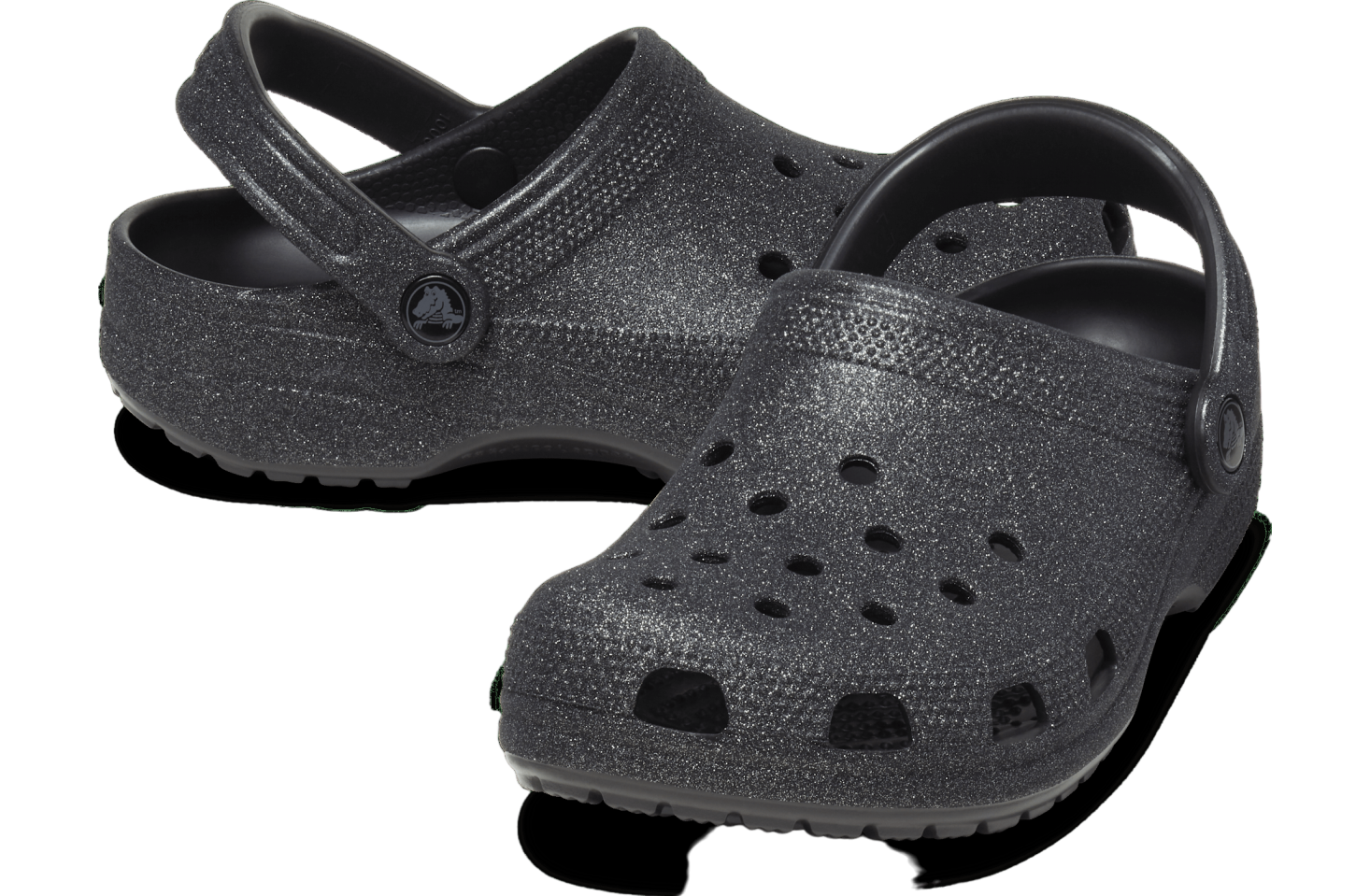 Crocs Classic Glitter Clog Black Glitter