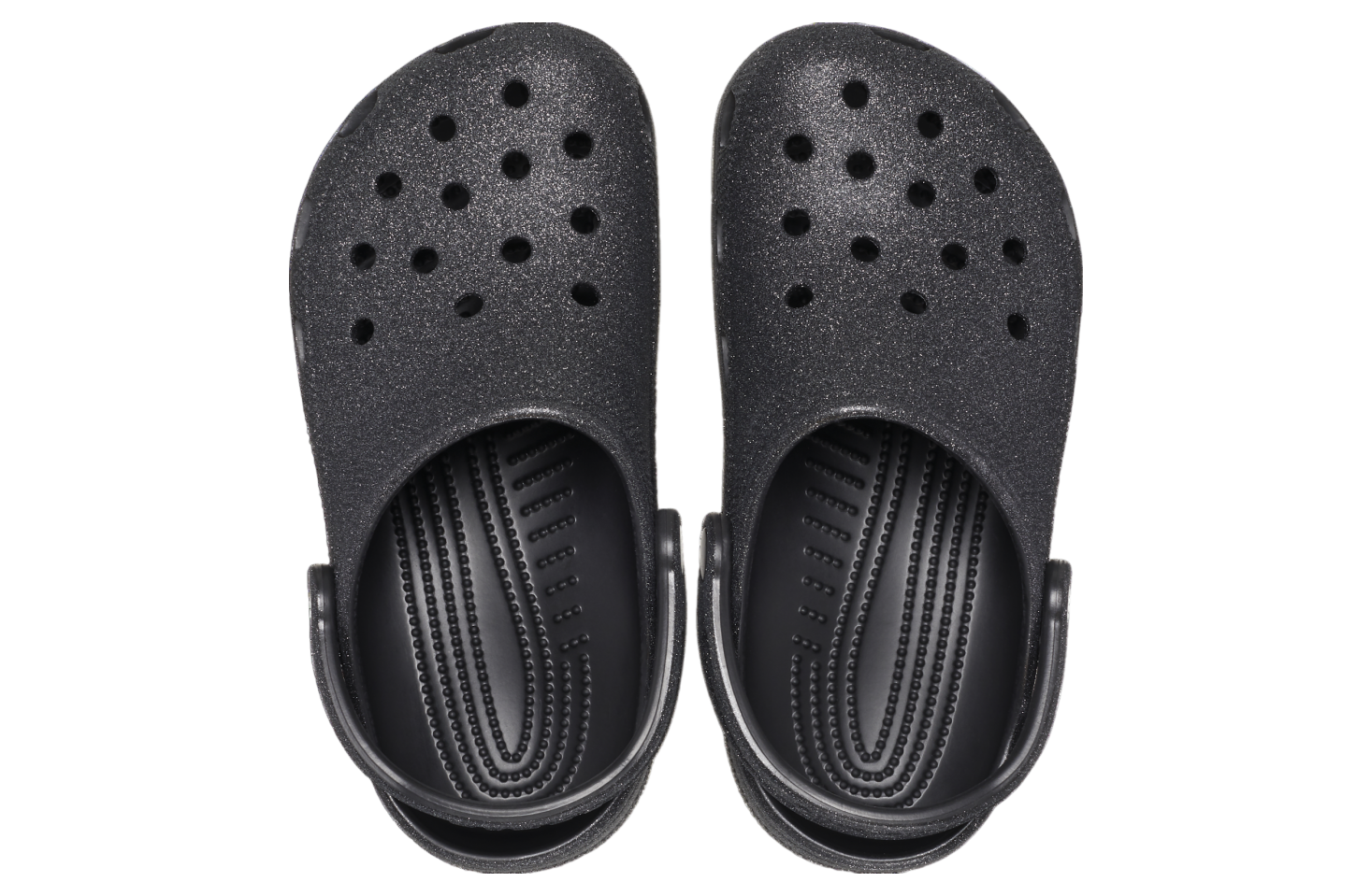 Crocs Classic Glitter Clog Black Glitter