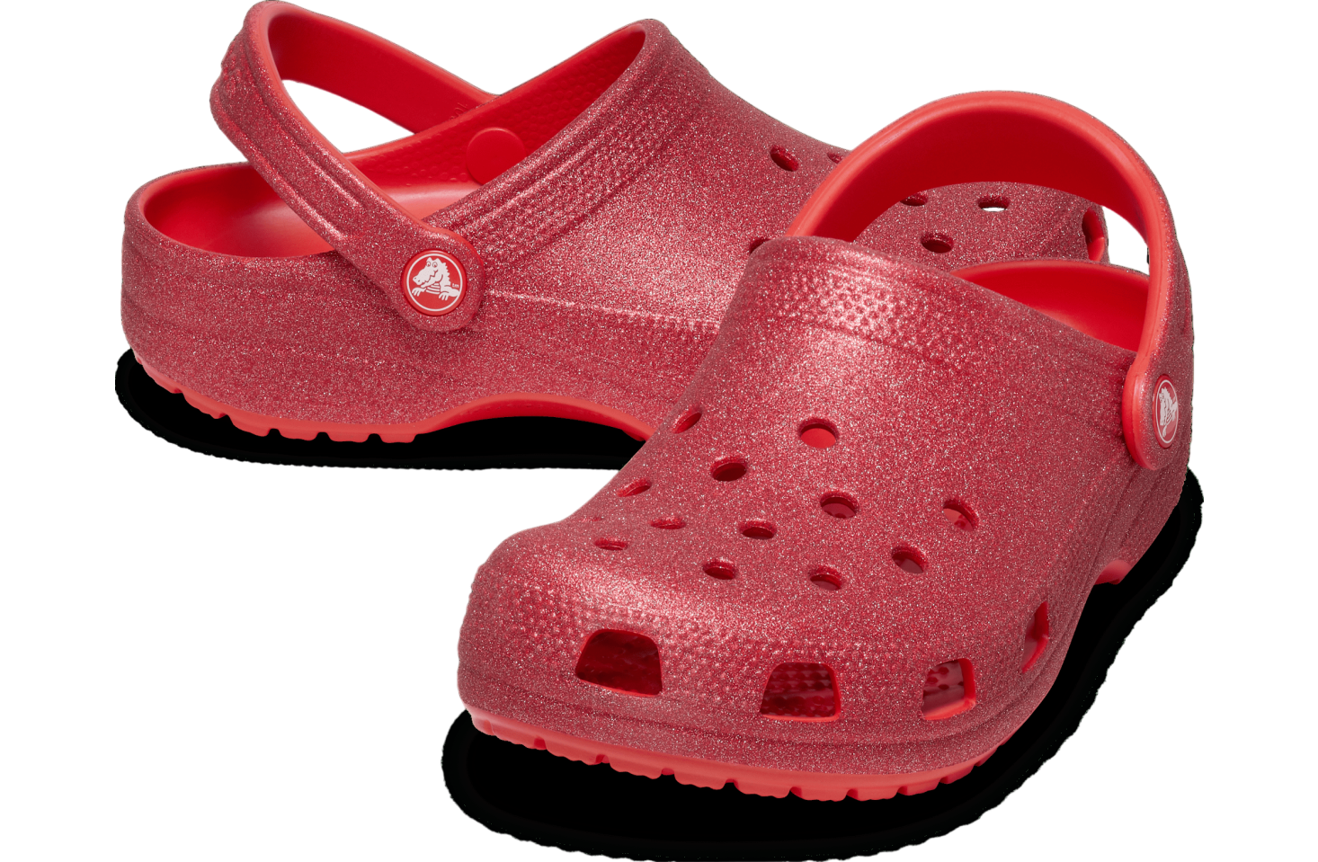 Crocs Classic Glitter Clog Cherry Red