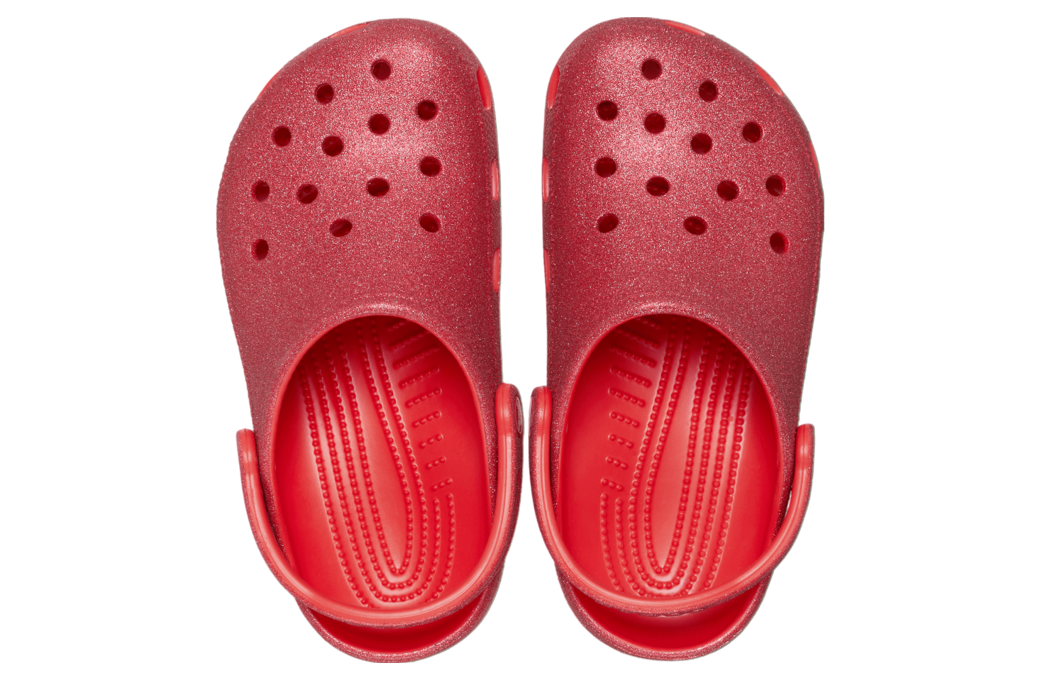 Crocs Classic Glitter Clog Cherry Red