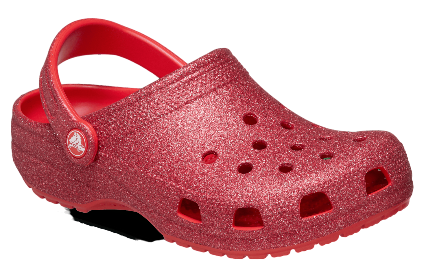 Crocs Classic Glitter Clog Cherry Red