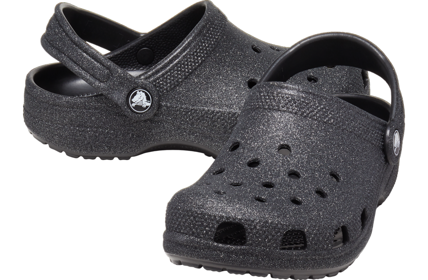 Crocs Classic Glitter Clog GS Black Glitter