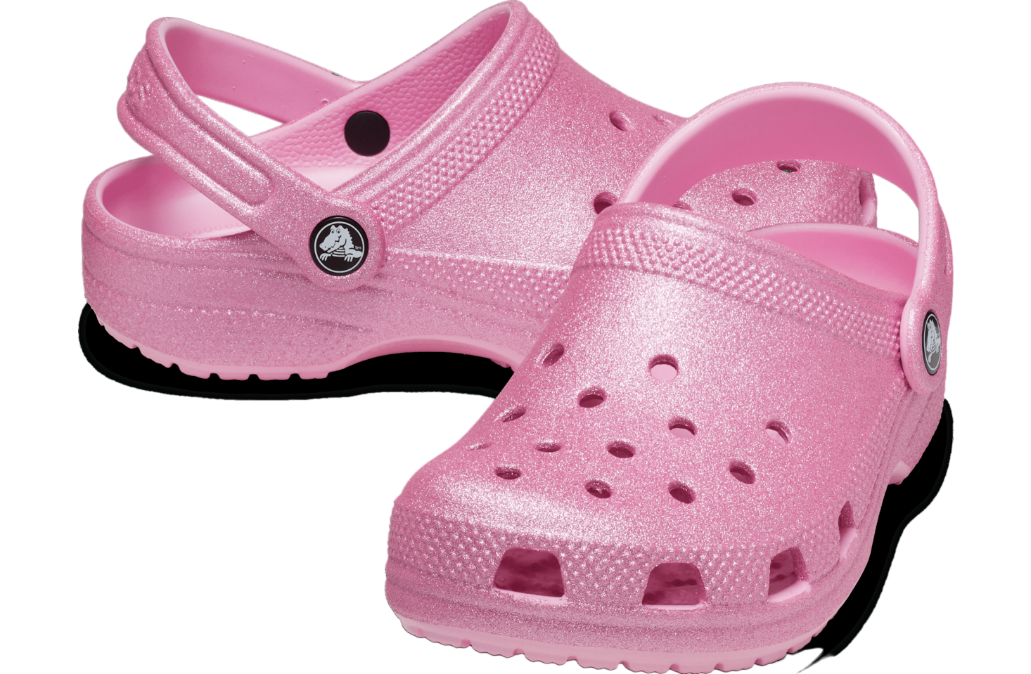 Crocs Classic Glitter Clog GS Pink Tweed Glitter