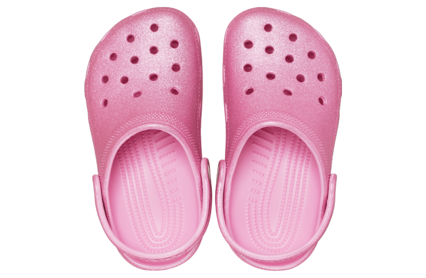 Crocs Classic Glitter Clog GS Pink Tweed Glitter