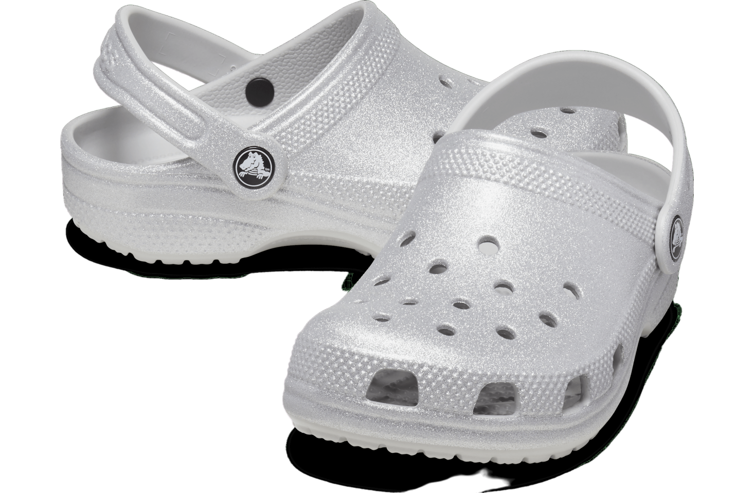 Crocs Classic Glitter Clog GS Silver Glitter