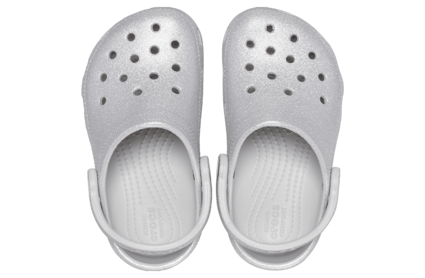 Crocs Classic Glitter Clog GS Silver Glitter