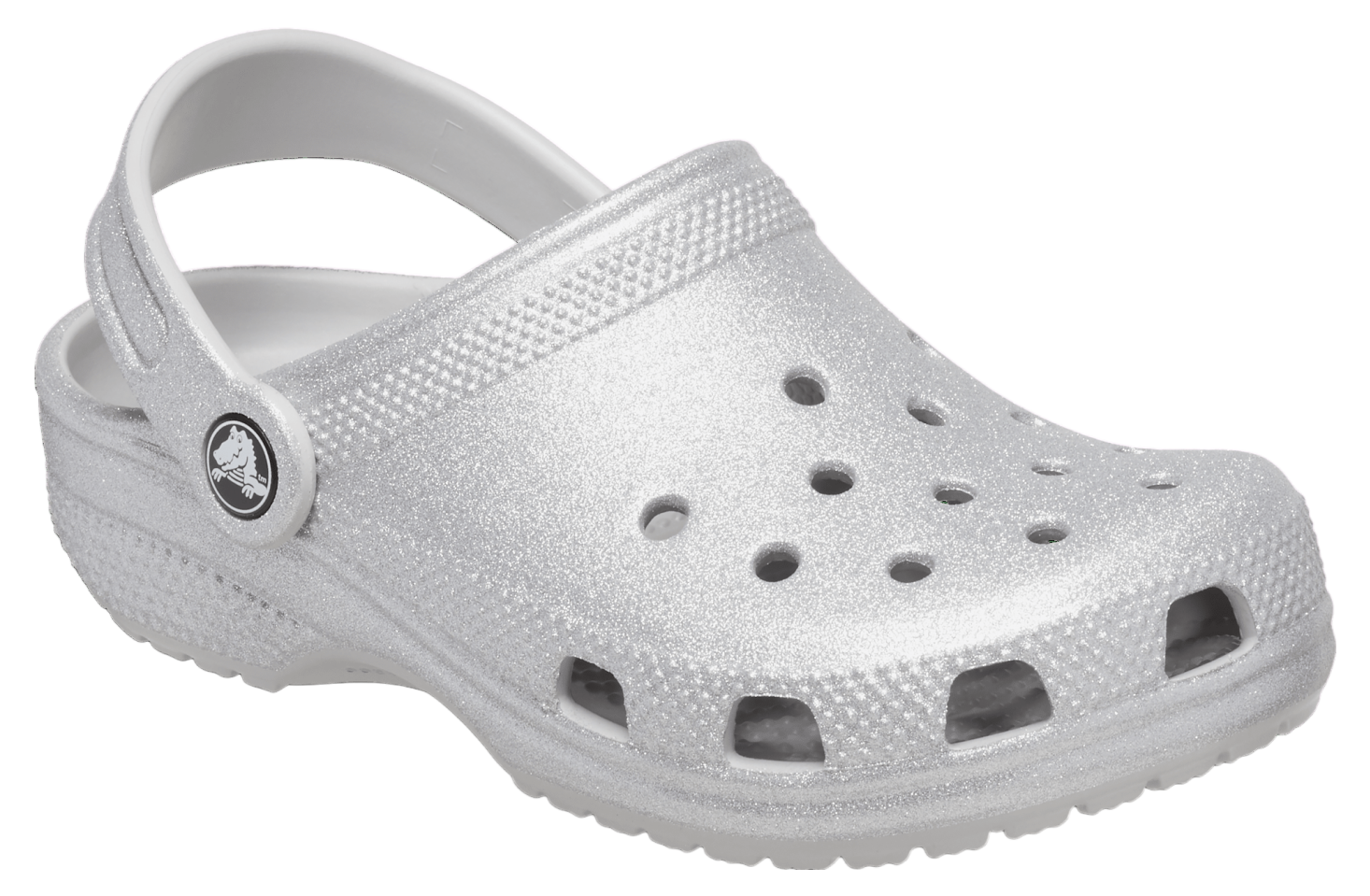 Crocs Classic Glitter Clog GS Silver Glitter