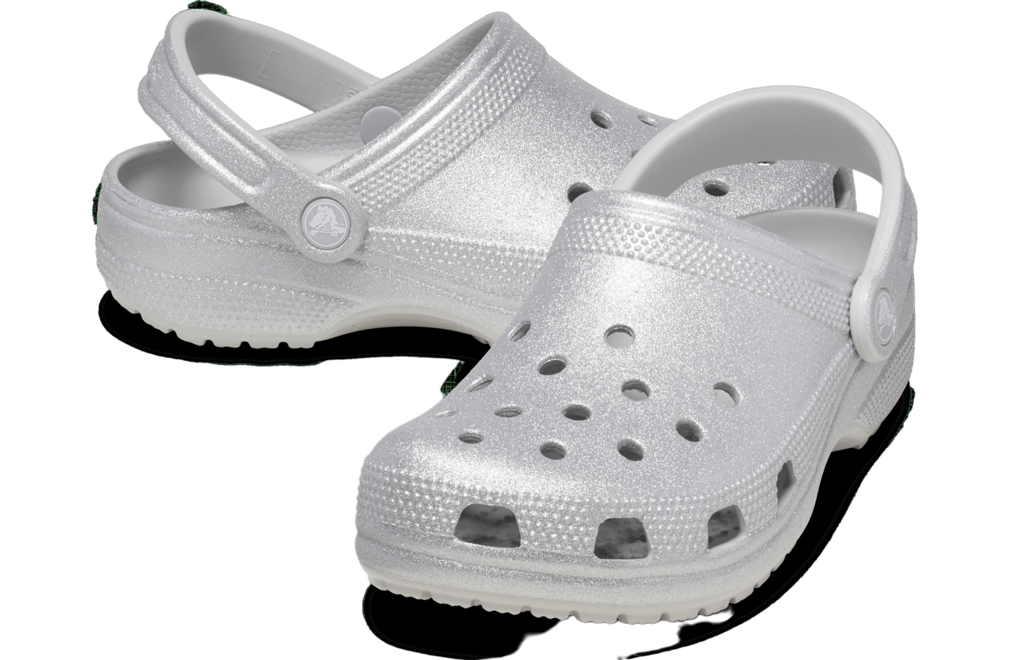 Crocs Classic Glitter Clog Silver Glitter