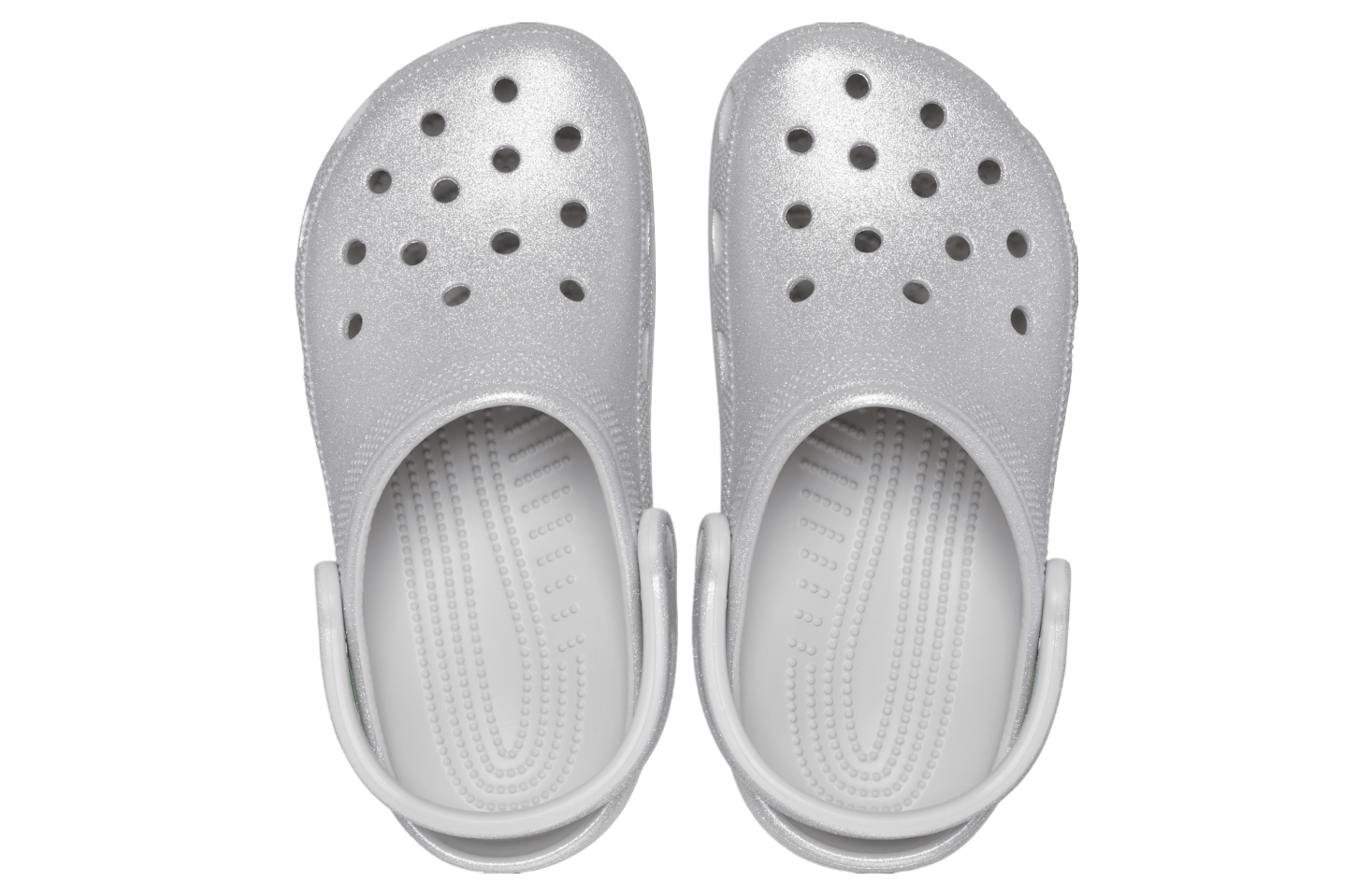 Crocs Classic Glitter Clog Silver Glitter