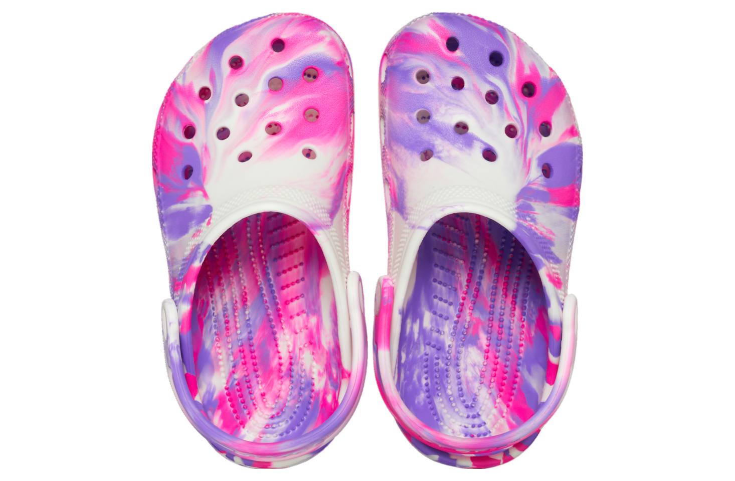 Crocs Classic Glow-in-The-Dark Marbled Clog GS Pink Crush / Multi