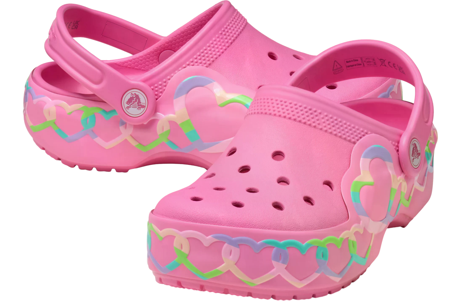Crocs Classic Heart Lights Clog GS Pink Lemonade