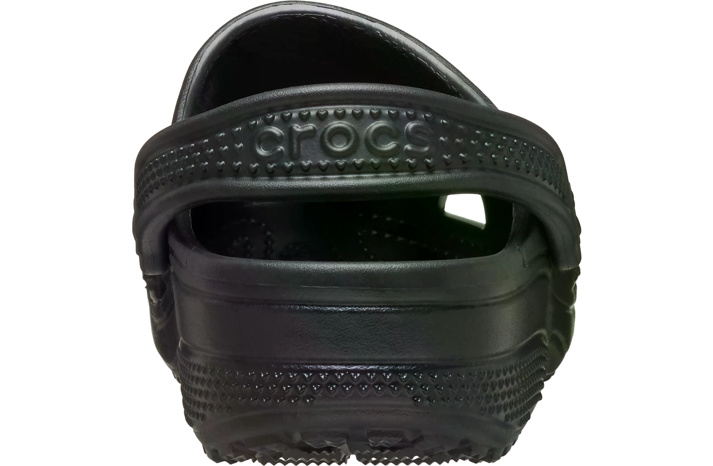 Crocs Classic Hearts Cut Out Clog Black