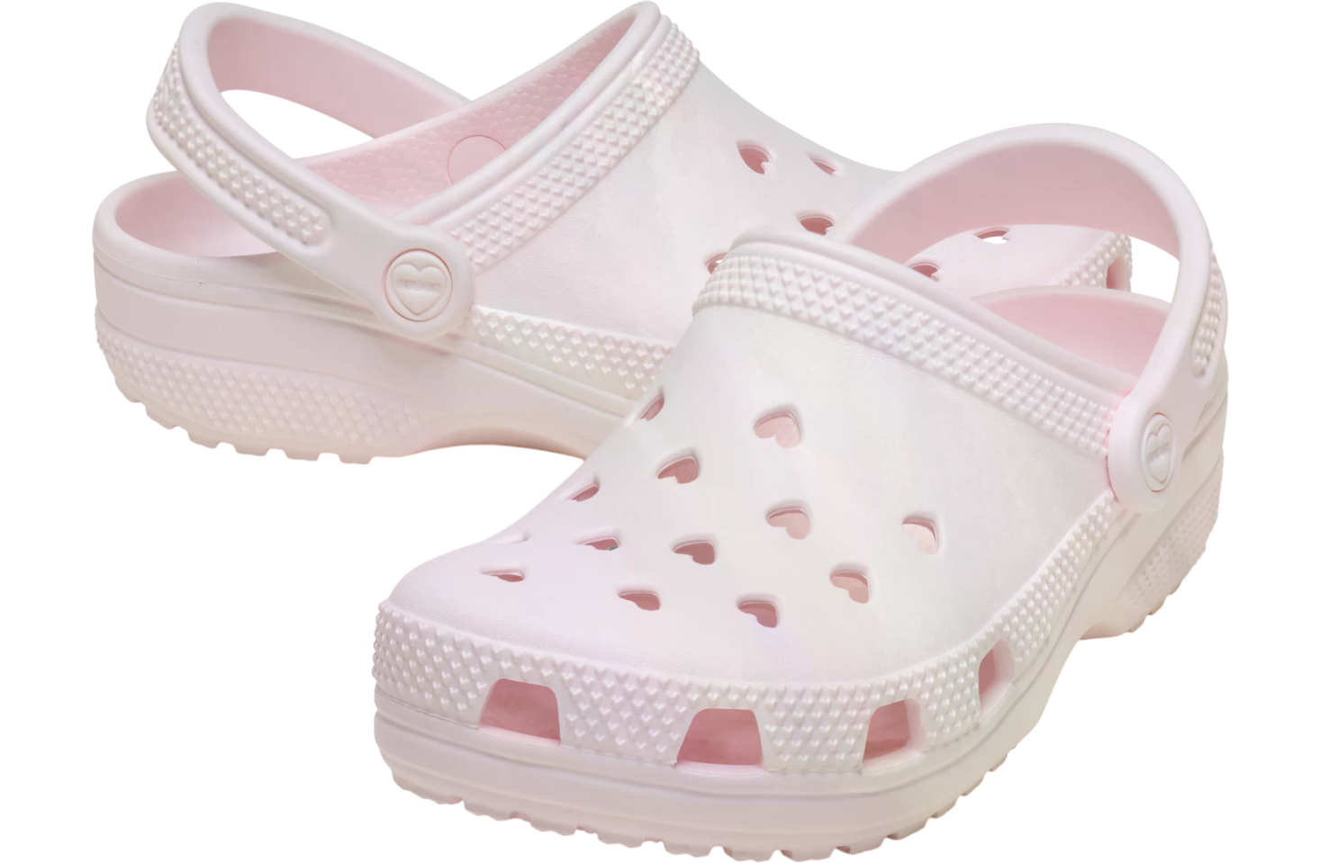 Crocs Classic Hearts Cut Out Clog Bubble Ice
