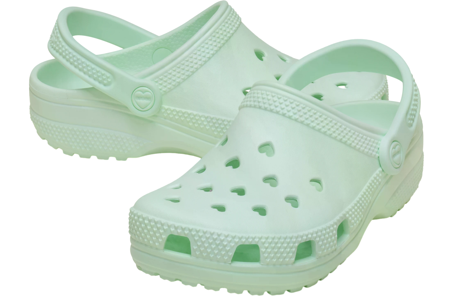 Crocs Classic Hearts Cut Out Clog Retro Ice