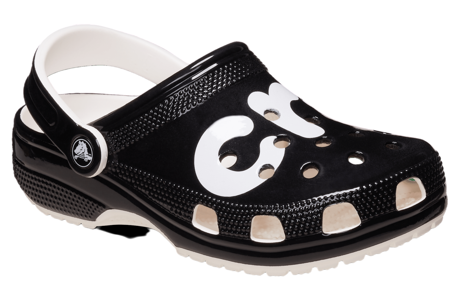 Crocs Classic High Shine Logo Clog Black