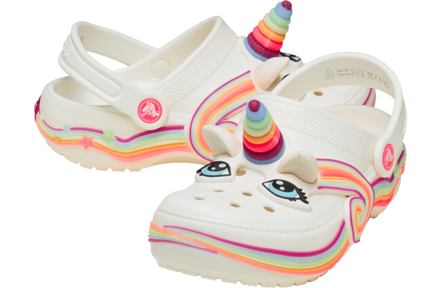 Crocs Classic Iam Unicorn Lights Clog GS Chalk