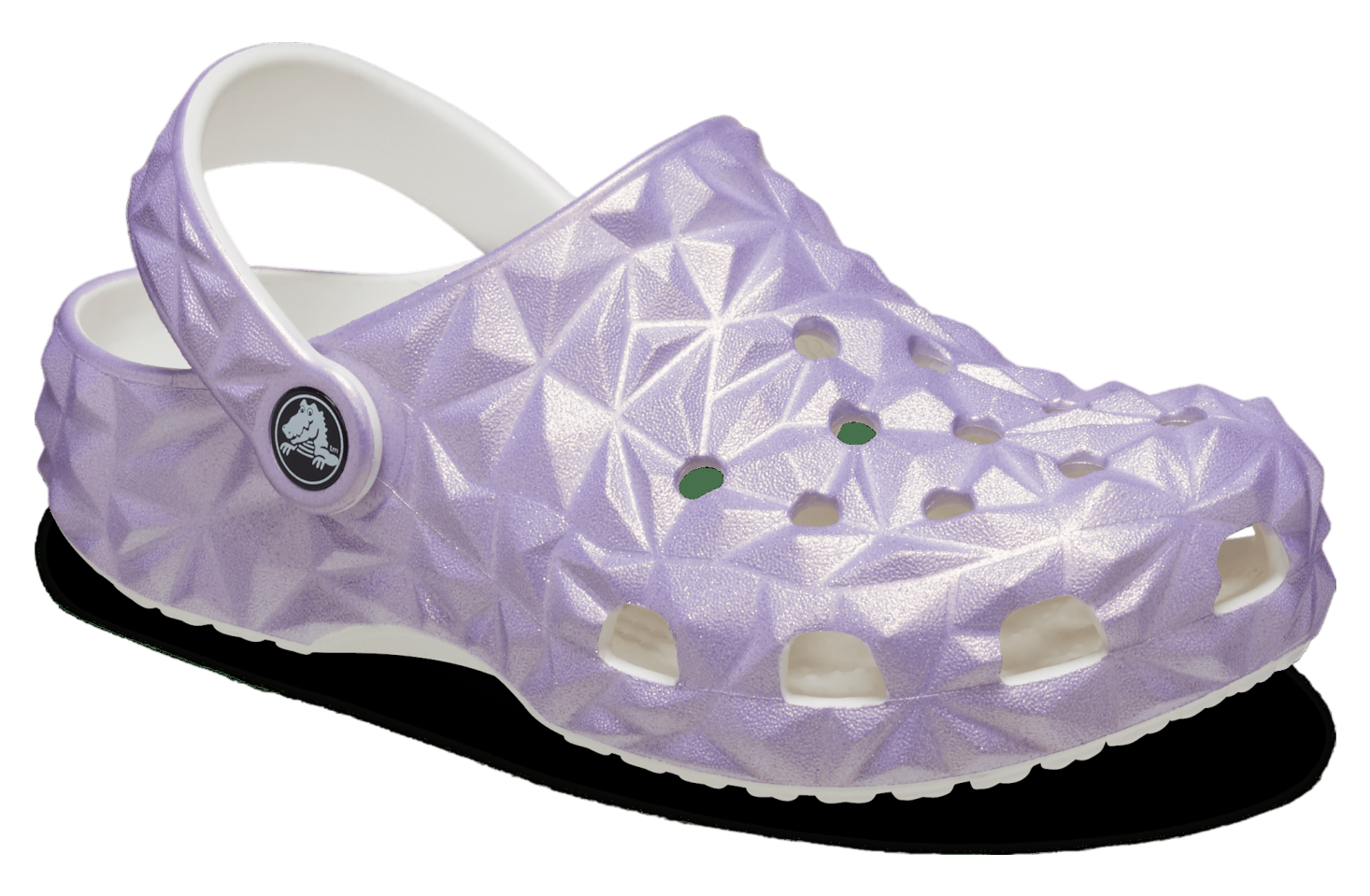 Crocs Classic Iridescent Geometric Clog GS White