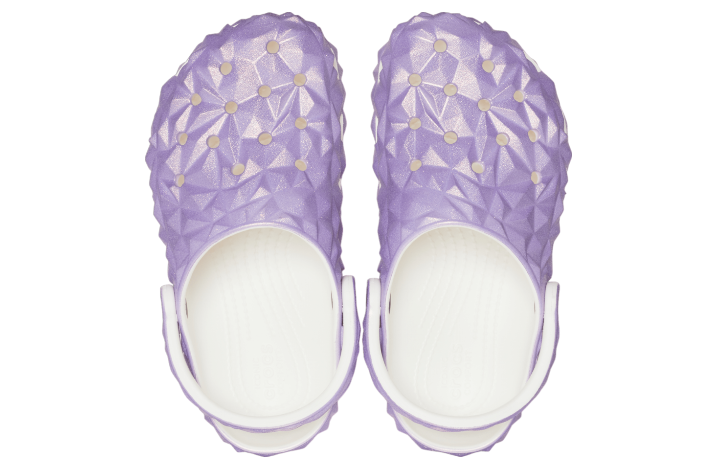 Crocs Classic Iridescent Geometric Clog White