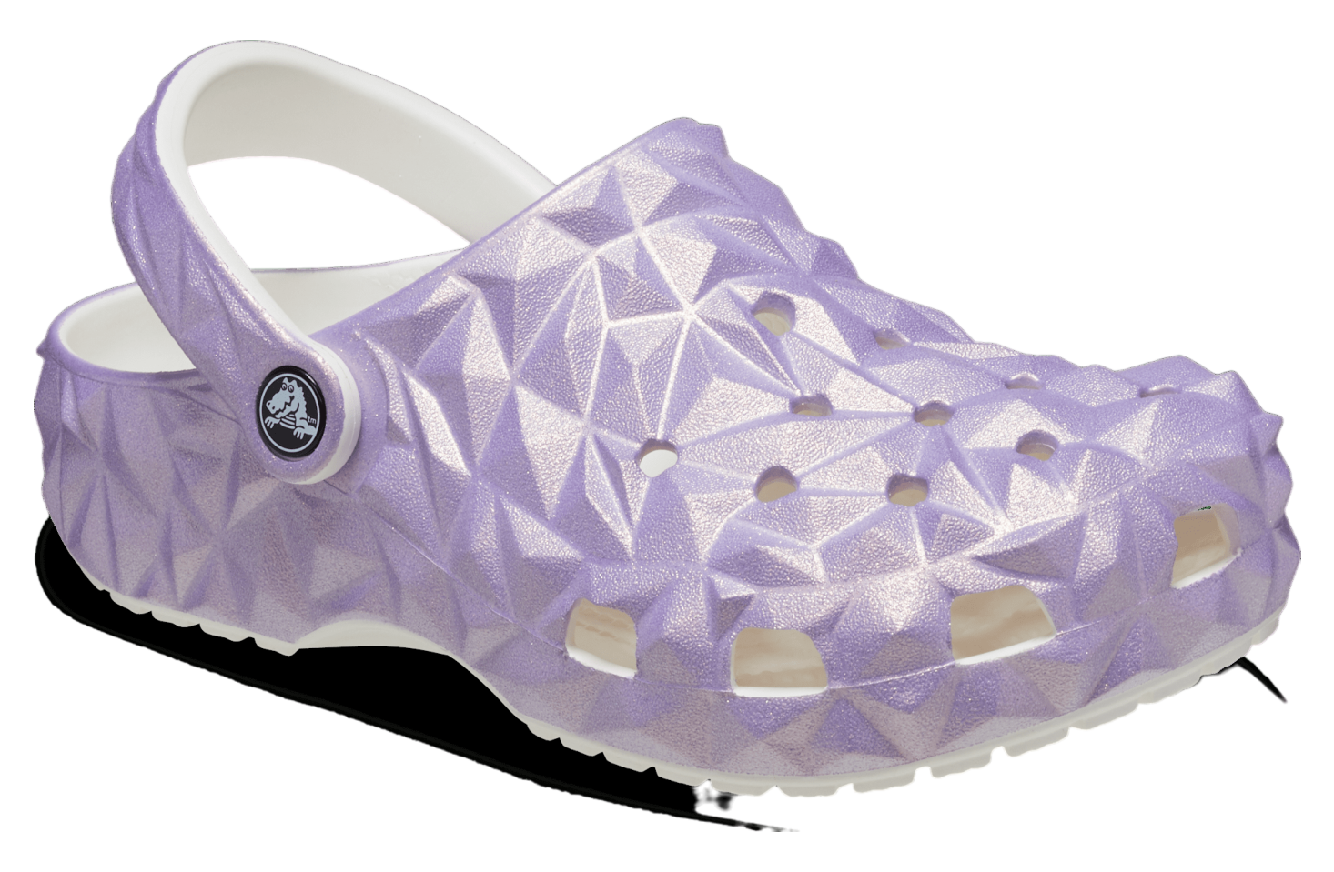 Crocs Classic Iridescent Geometric Clog White