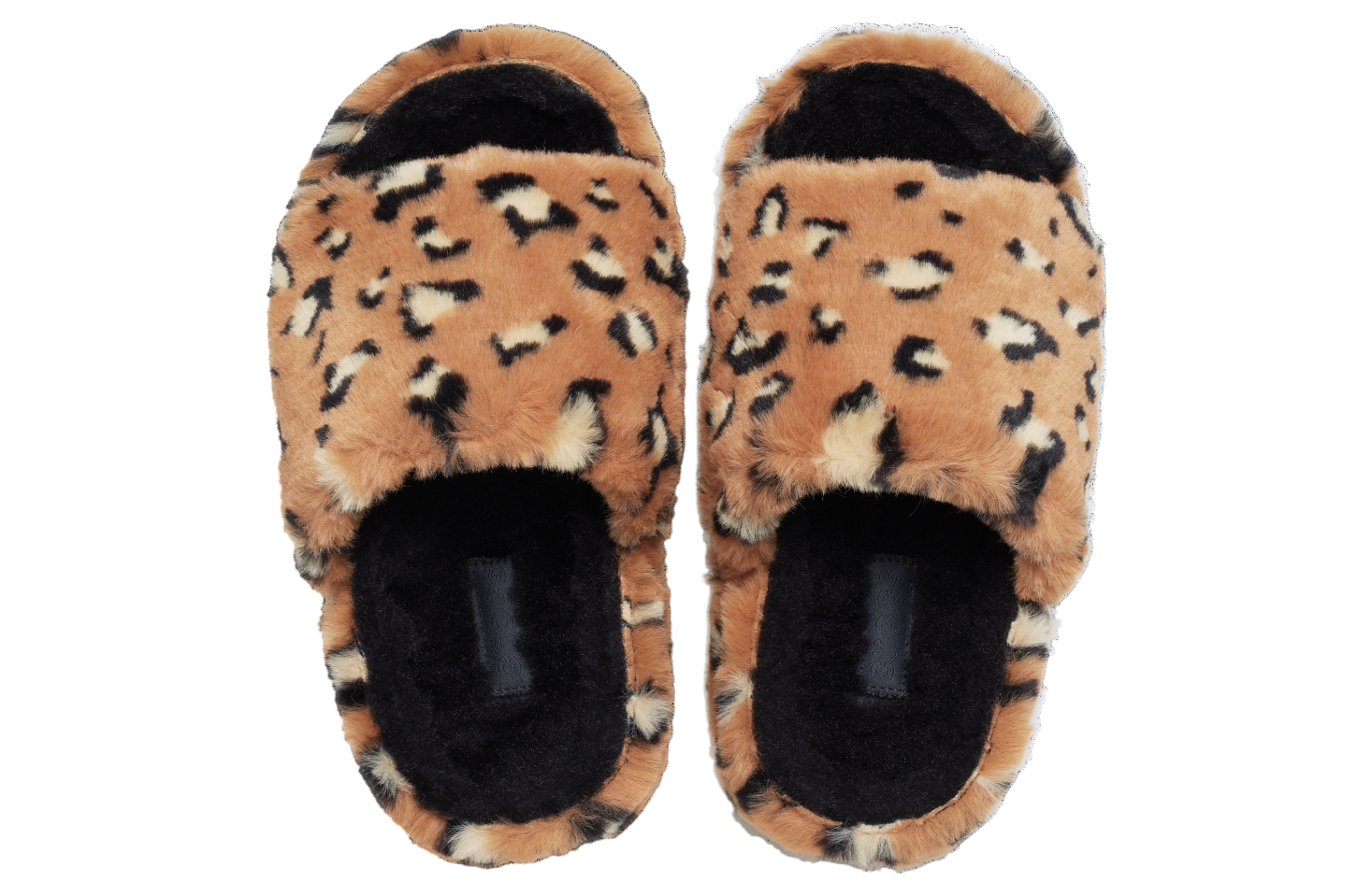 Crocs Classic Leopard Fur Slide Leopard / Black