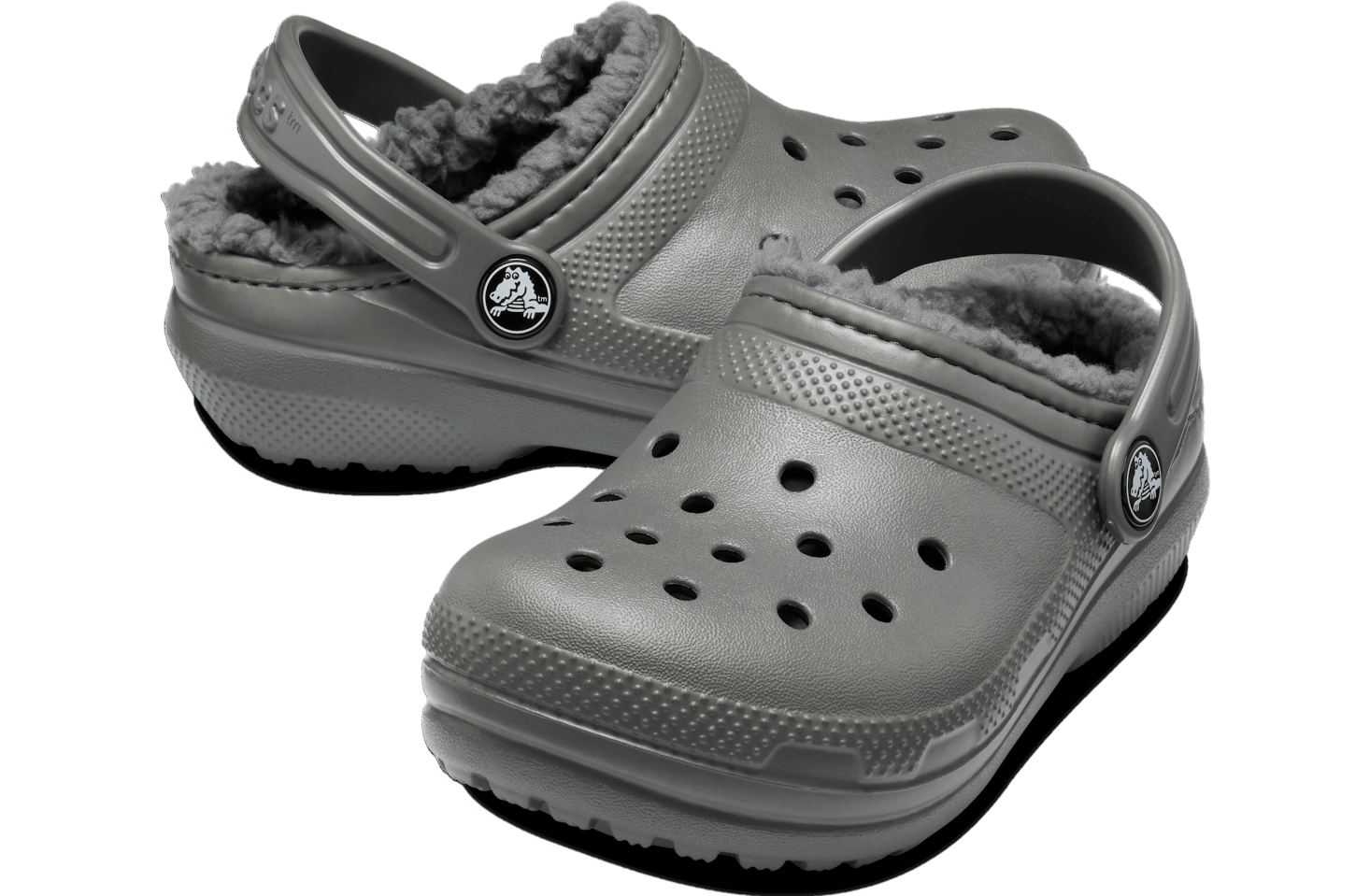 Crocs Classic Lined Clog GS Slate Grey / Smoke