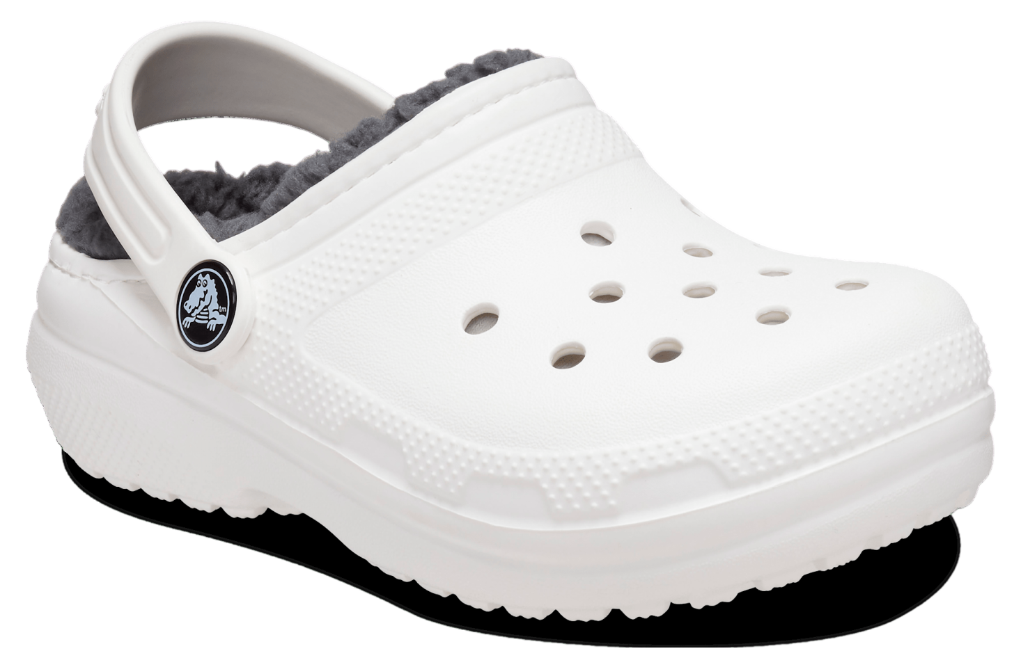 Crocs Classic Lined Clog GS White / Grey