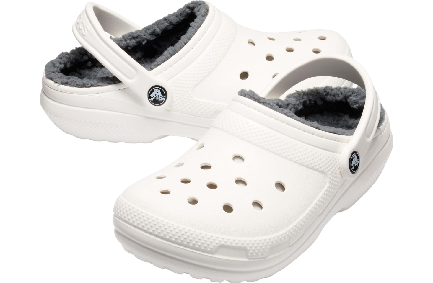 Crocs Classic Lined Clog White / Grey