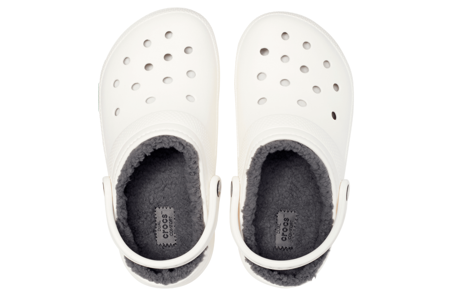 Crocs Classic Lined Clog White / Grey