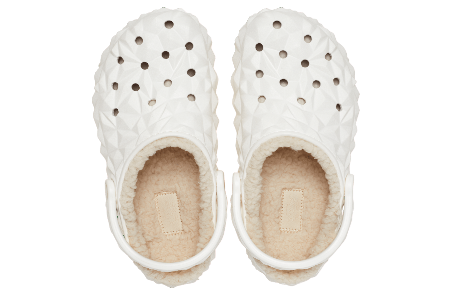 Crocs Classic Lined Geometric Clog White