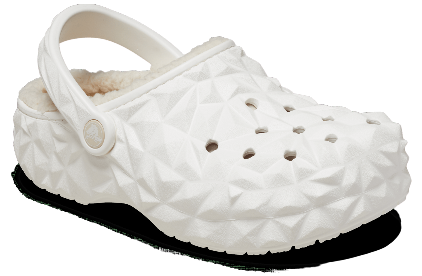 Crocs Classic Lined Geometric Clog White