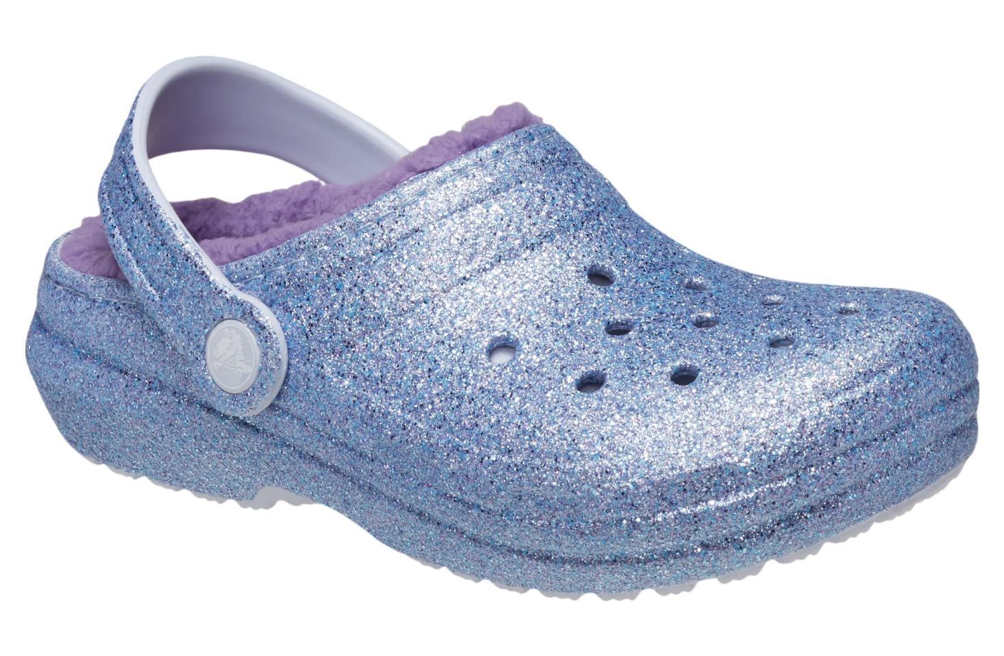 Crocs Classic Lined Glitter Clog GS Frosted Glitter