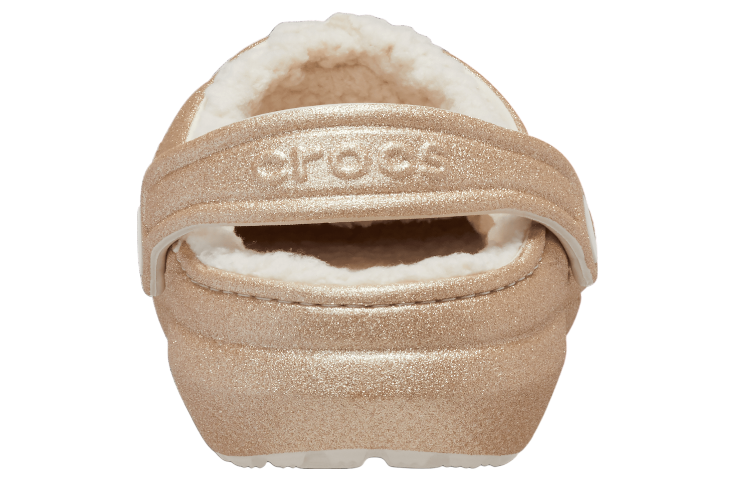 Crocs Classic Lined Glitter Clog GS Gold