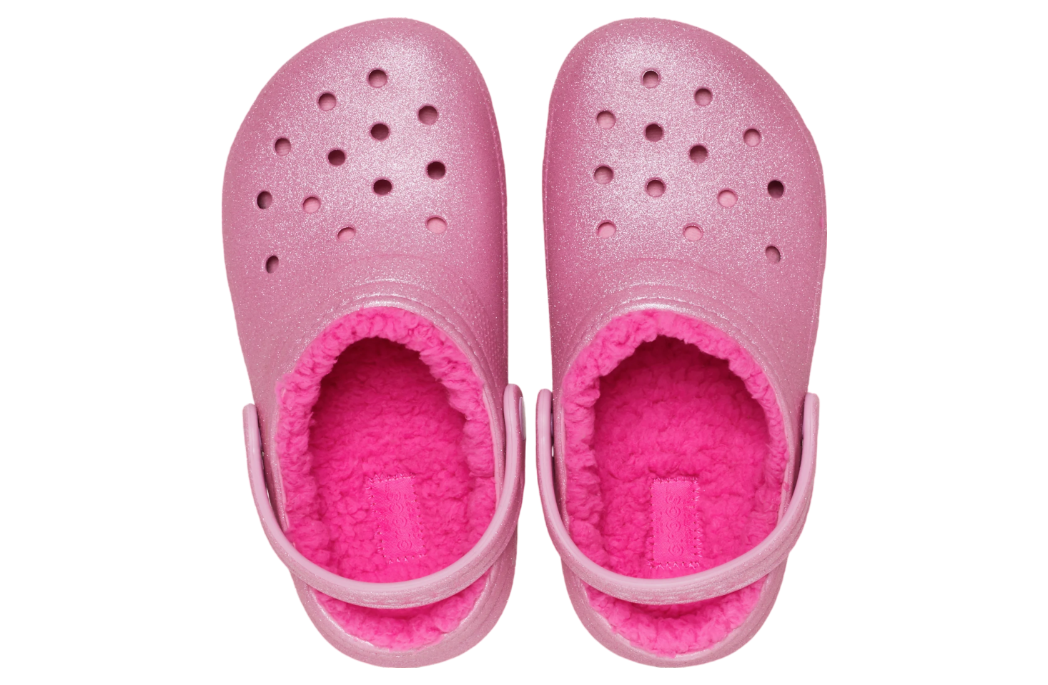 Crocs Classic Lined Glitter Clog GS Pink Tweed