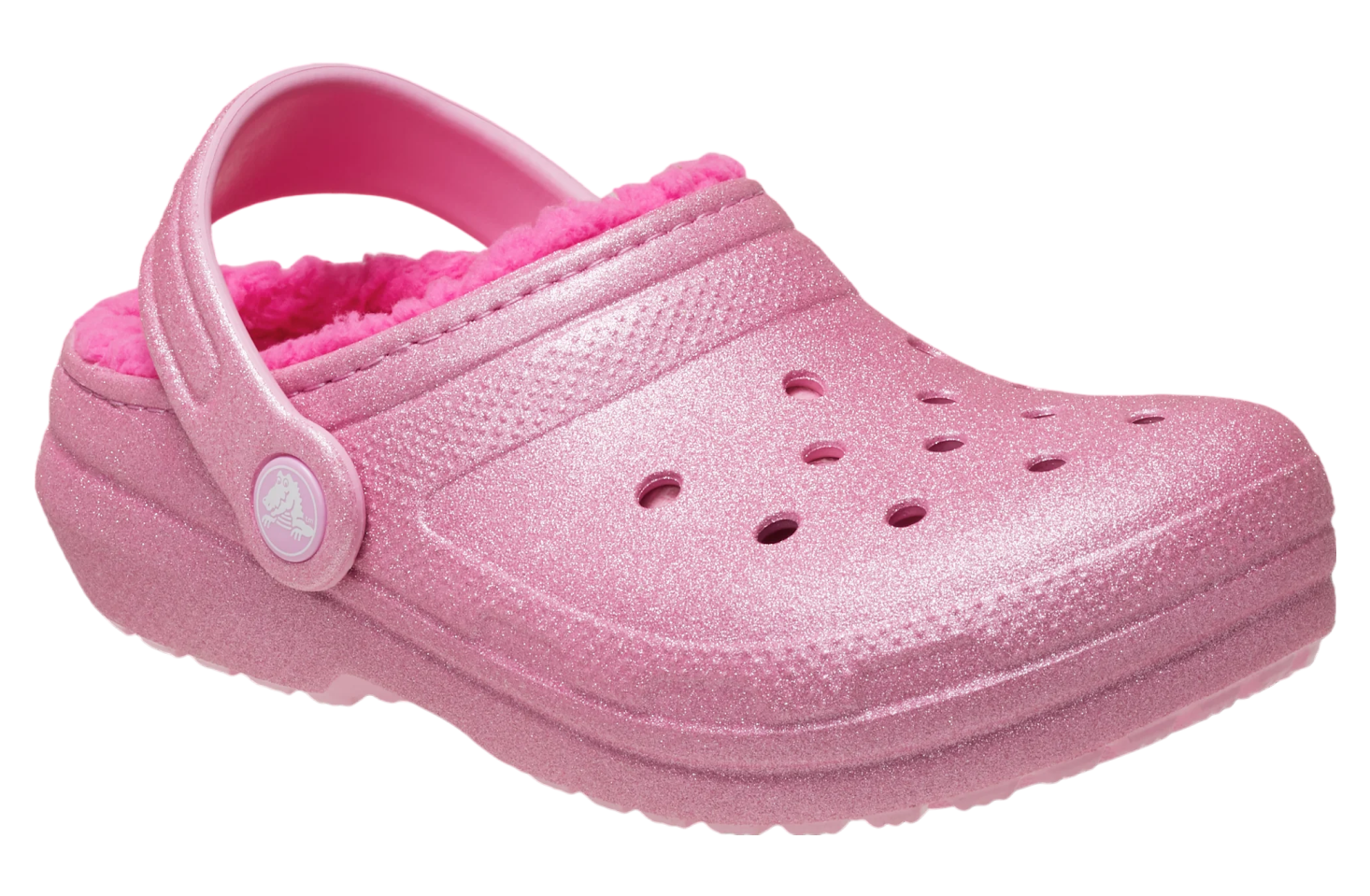 Crocs Classic Lined Glitter Clog GS Pink Tweed