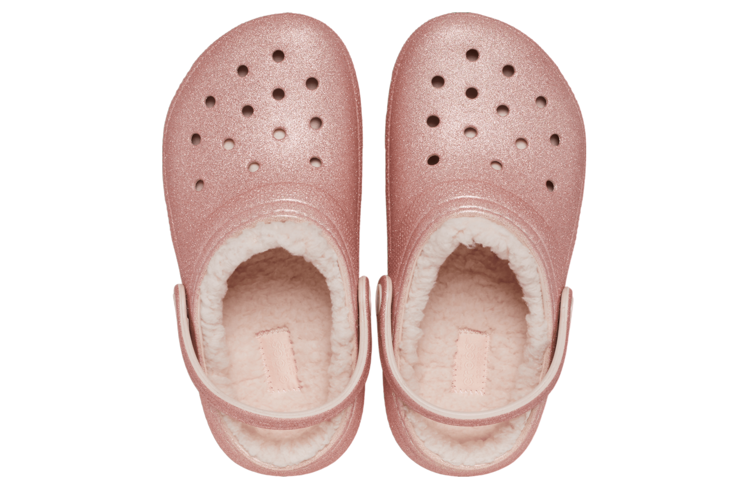 Crocs Classic Lined Glitter Clog GS Quartz