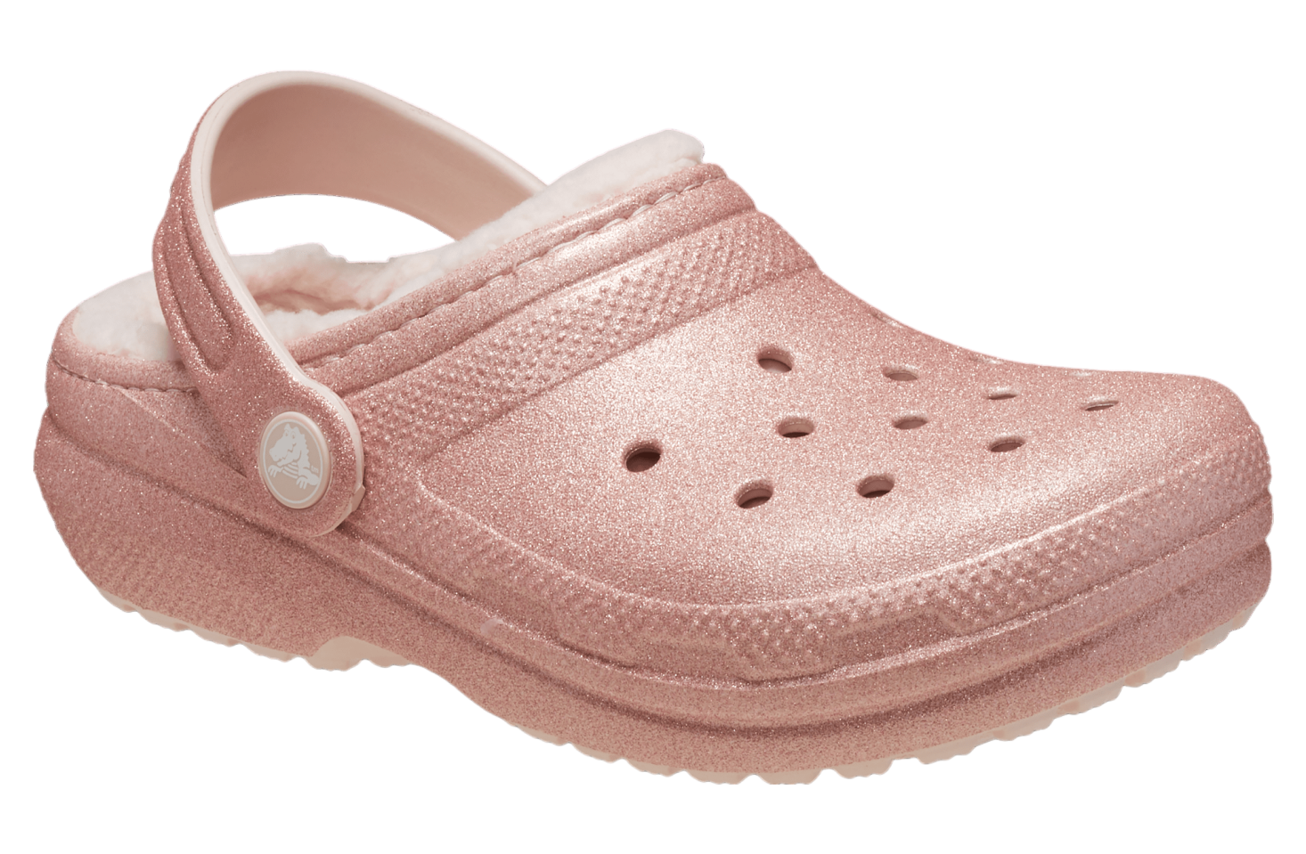 Crocs Classic Lined Glitter Clog GS Quartz