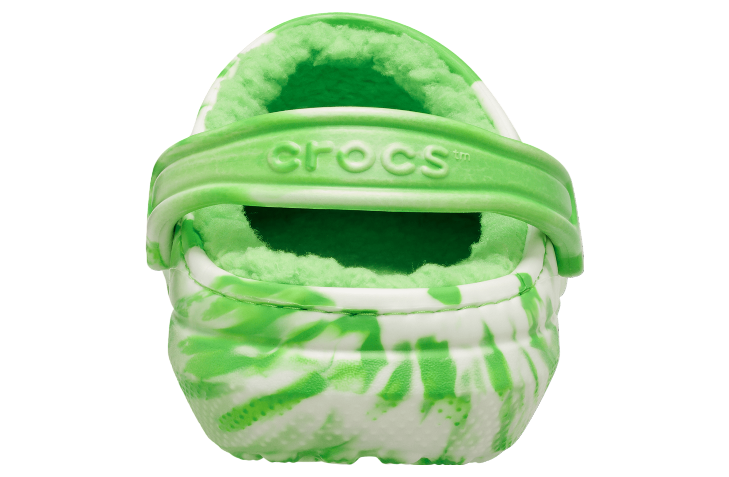 Crocs Classic Lined Glow-in-The-Dark Marbled Clog Green Slime