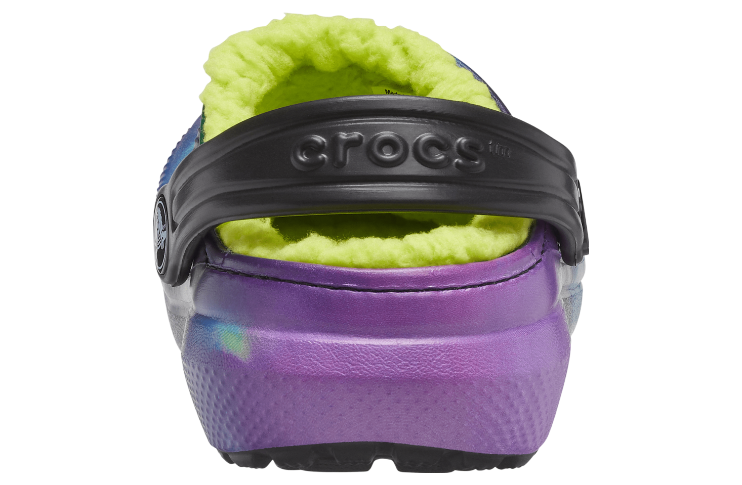 Crocs Classic Lined Out of This World Clog GS Black / Lime Punch