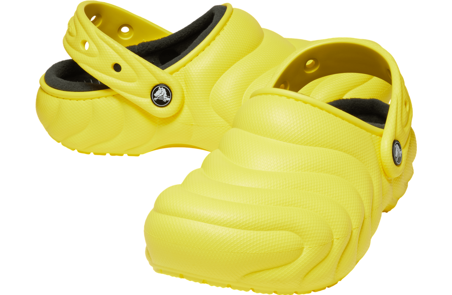 Crocs Classic Lined Overpuff Clog Cyber Yellow