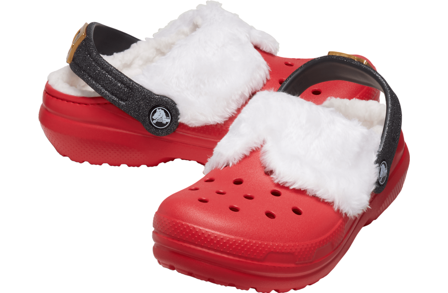 Crocs Classic Lined Santa Clog GS Varsity Red / Multi