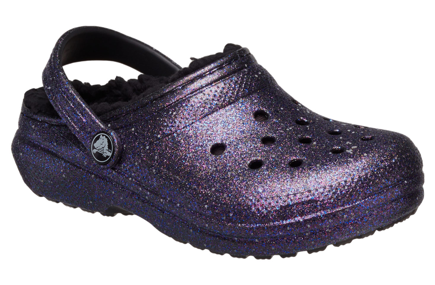 Crocs Classic Lined Space Glitter Clog GS Black / Multi